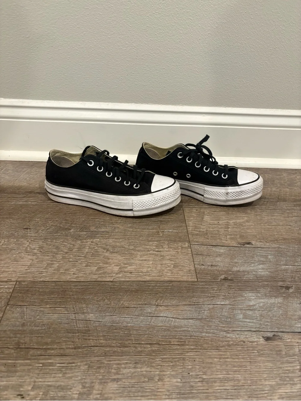 Converse Black and Cream Low-Top Sneaker - Picture 2 of 4